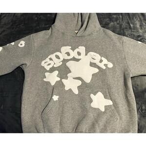 Gray Spider Beluga Hoodie SIZE: SMALL